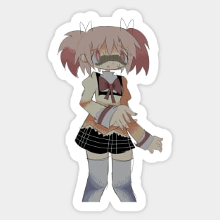 scared madoka Sticker